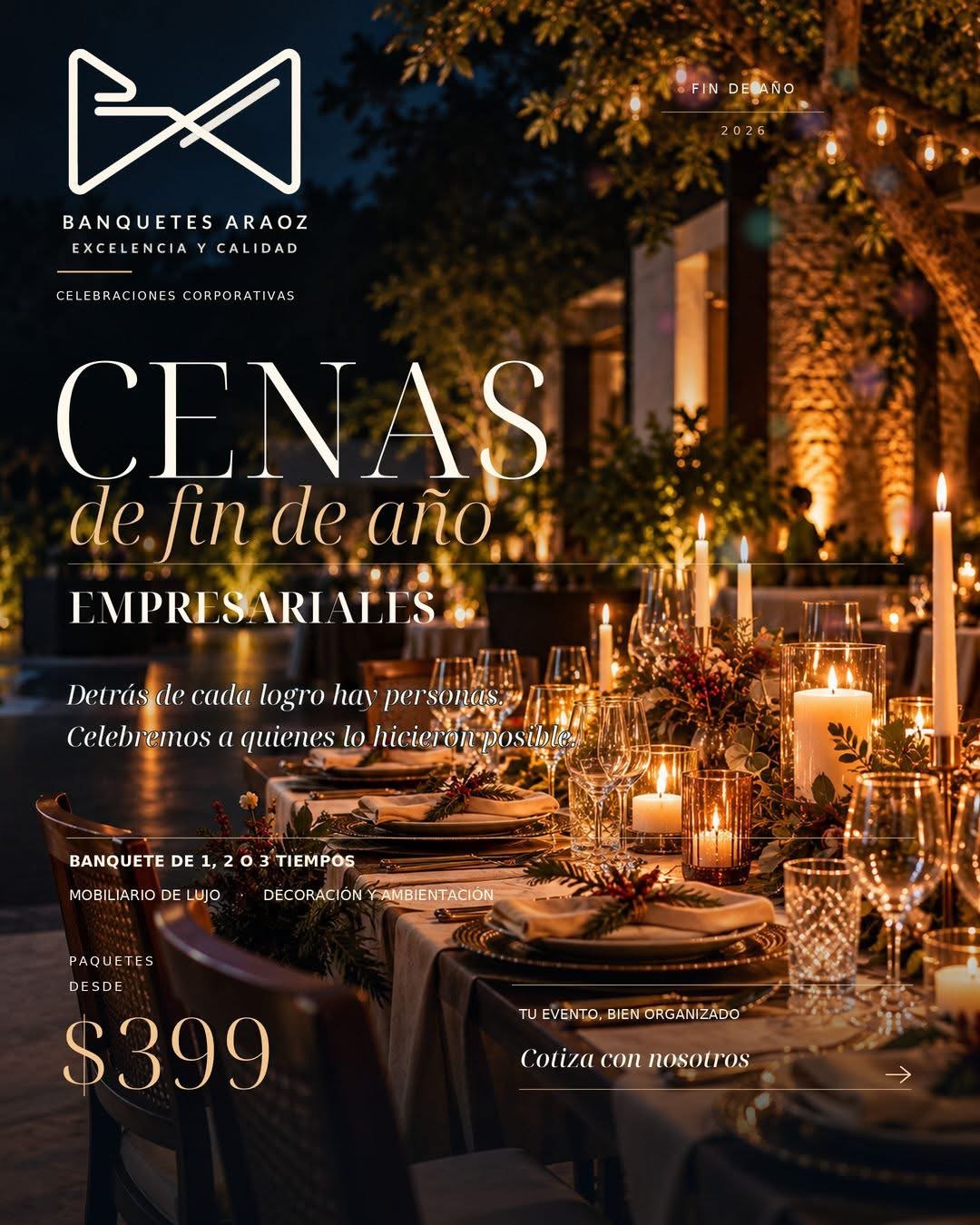 Montaje para cena empresarial